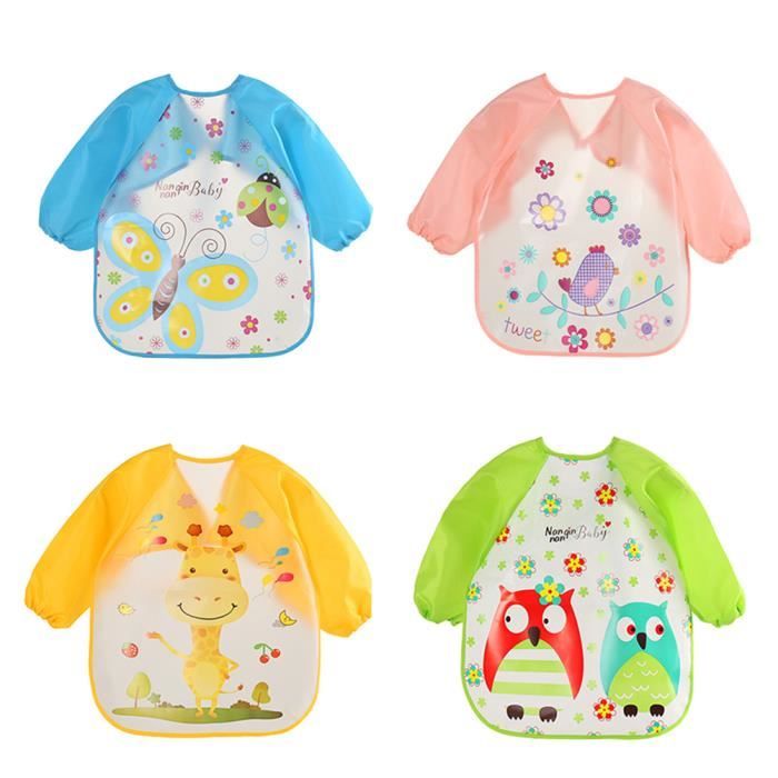 4 Pieces Belle Impermeable Mignon Dessin Anime Bebe A Manches Longues Tablier Bavoir Pour Manger Peinture Potable Cdiscount Puericulture Eveil Bebe 4 Pieces Belle Impermeable Mignon Dessin Anime Bebe A Manches Longues Tablier Bavoir Pour Manger Peinture Potable Cdiscount Puericulture Eveil Bebe