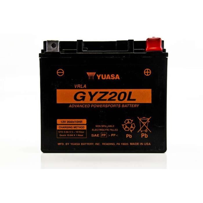 Batterie Yuasa GYZ20L GEL Honda GL1800 GOLDWING 01-