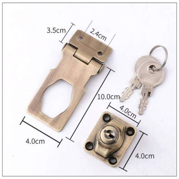 PJW09687BLOQUE PORTE,Loquet de sécurité autobloquant en acier inoxydable, verrouillage à