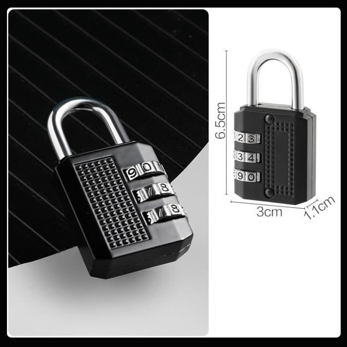 VBESTLIFE Serrures U00e0 Bagages Serrure U00e0 Combinaison U00e0 3 Chiffres Pour