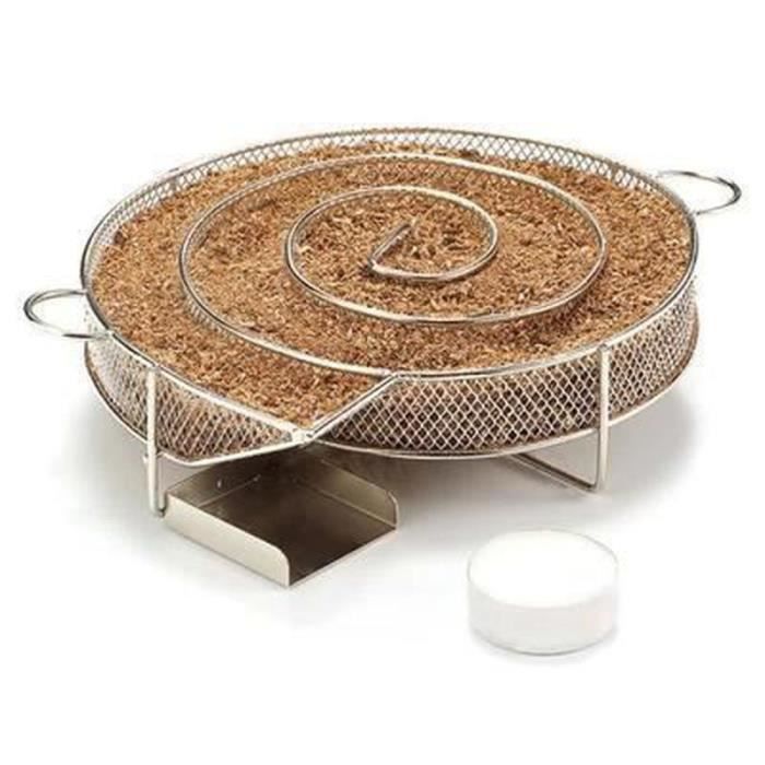98 Round Cold Smoke Générateur BBQ Barbecue Smoking basket for barbecue