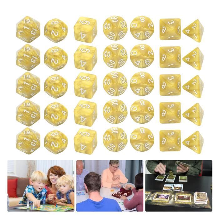 Newwyt – Lot De 10 Dés Polyédriques D16 à 16 Faces – Acrylique – Pour Jeux De Rôle Et Société