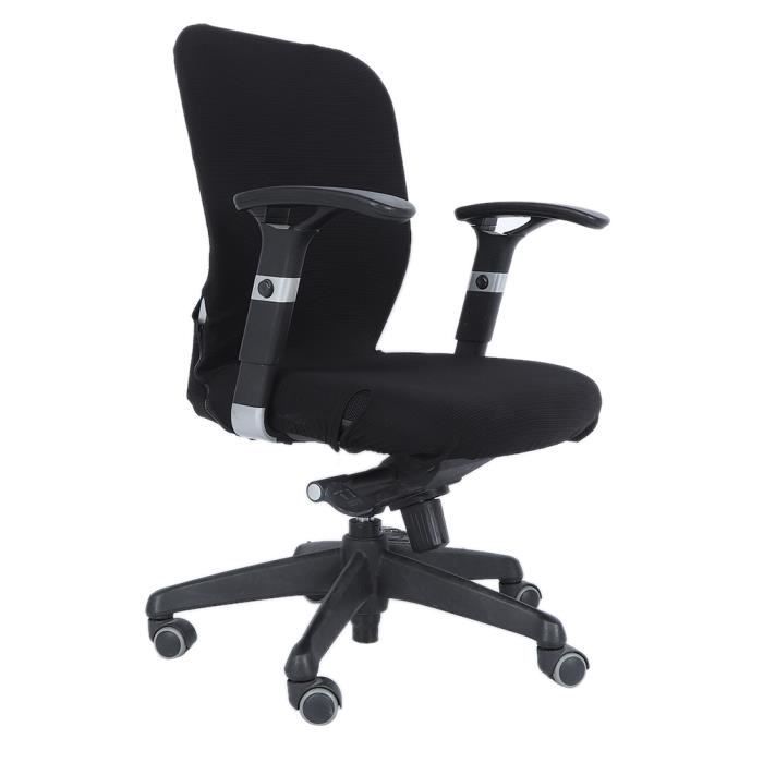 Housse D'accoudoir Pour Chaise De Bureau - PVC Extensible - Noir - Protection Contre L'usure Et La Poussière - Pour Bureau à Domicile Ou Entreprise