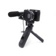 AGFA PHOTO Kit Vlogging inclus Caméra VLG-4K avec Objectif Grand Angle, Trépied Powerbank, Télécommande et Microphone-1