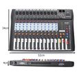 NEUFU Table de Mixage 12 Canaux Mixeur USB MP3 Audio Karaoké DJ Profession-1