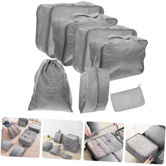1 Ensemble Costume Voyage Sacs Linge Pour Valise Stockage Bacs