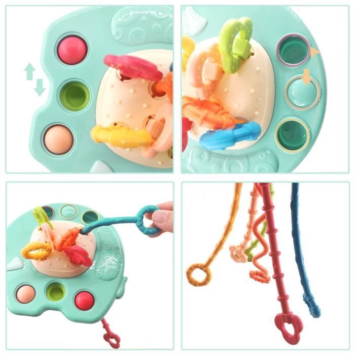 Set De 2 Hochets Doux Pour Bébé – Jouet Sensoriel Hibou Et Lapin – Cadeau Naissance Fille Ou Garçon (dès 0 Mois)