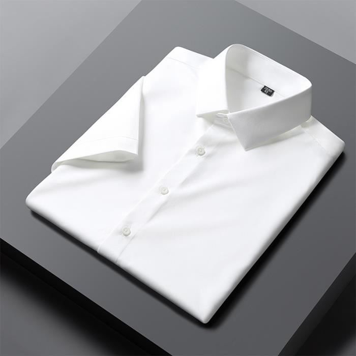 Chemisechemisette,Chemise à Manches Courtes pour Homme,Sans Repassage,Antidéformable,Business