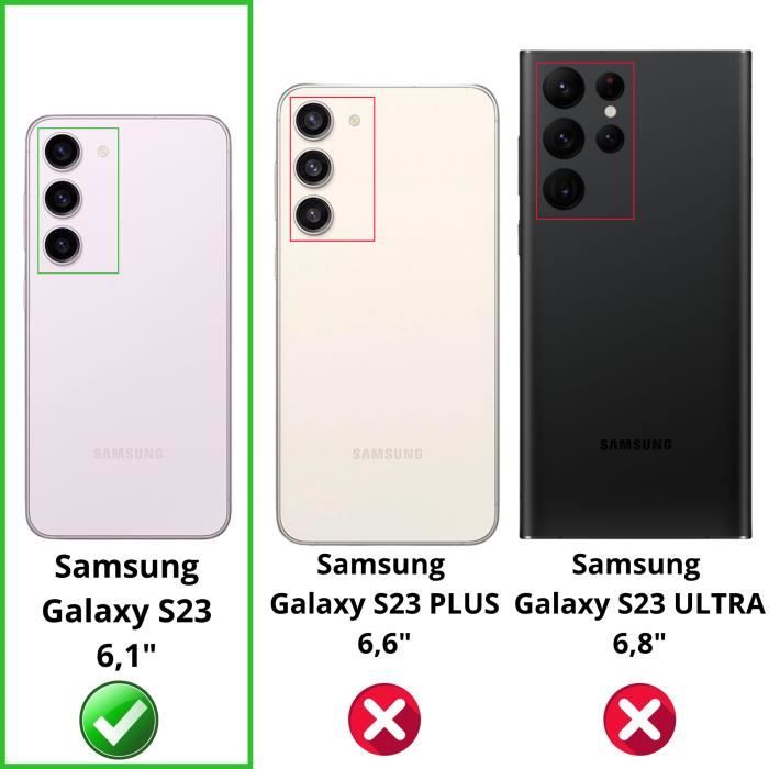 Protection Écran Vitre En Verre Trempé Full Cover Noir Pour Samsung Galaxy  S23 Ultra 5g 