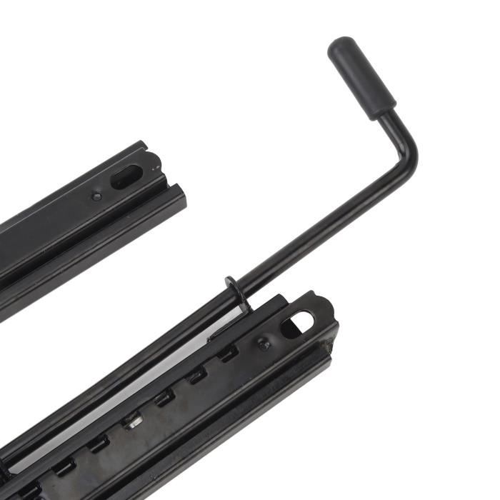 Rail Coulissant Pour Siège De Bateau – Support En Alliage D’aluminium, Trous Pré-percés, Réglage 14 Cm, Base 5,3 X 5,3 Pouces
