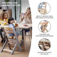 Kinderkraft Chaise haute 3 en 1 ENOCK - évolutive et ergonomique - Blanc-2