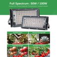 100w Lampe Led Horticole Floraison Lampe--Full Spectrum Hydro LED élèvent la lumière pour la boîte de culture-2