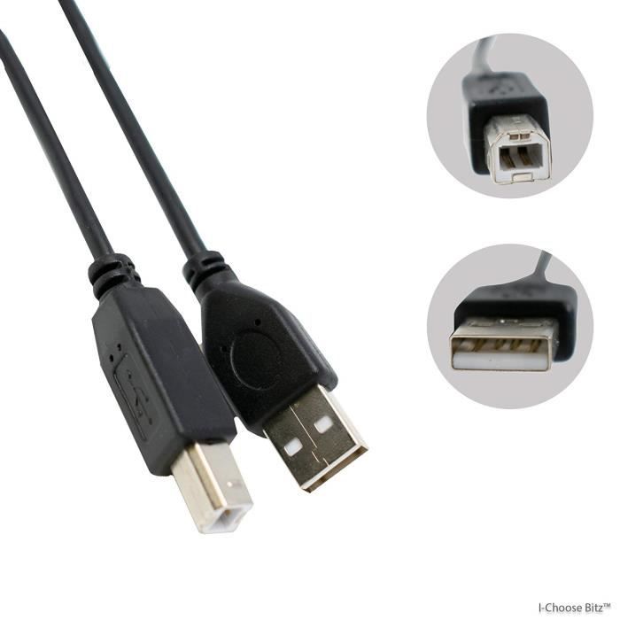 Cables USB GENERIQUE CABLING® Epson Câble d'Imprimante USB A-B (Epson  Printer Cable) pour tous Epson Imprimantes