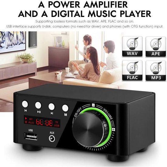 Fenton AV550BT Amplificateur audio home cinéma 5.1 - 320W - Cdiscount TV  Son Photo