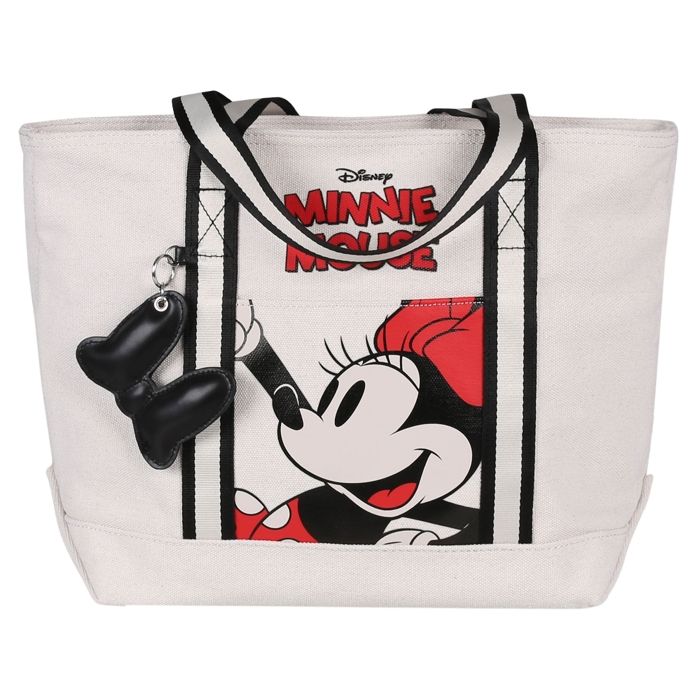 Minnie Mouse Disney BEIGE Sac à bandoulière pour femmes, GRAND