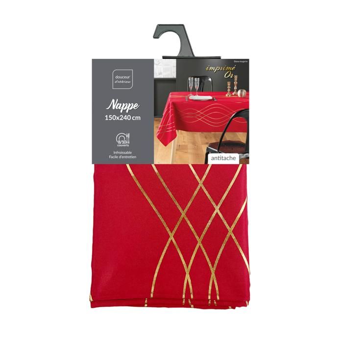 Nappe De Luxe En Polyester 150x200 Cm - Multicolore, Neuve Sous Sachet Scellé