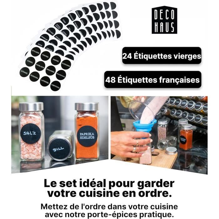 Rangement Epices Cuisine, Carrousel À Épices, 16 Pot A Epices, Avec Rangement Epices Cuisine, Carrousel À Épices, 16 Pot A Epices, Avec