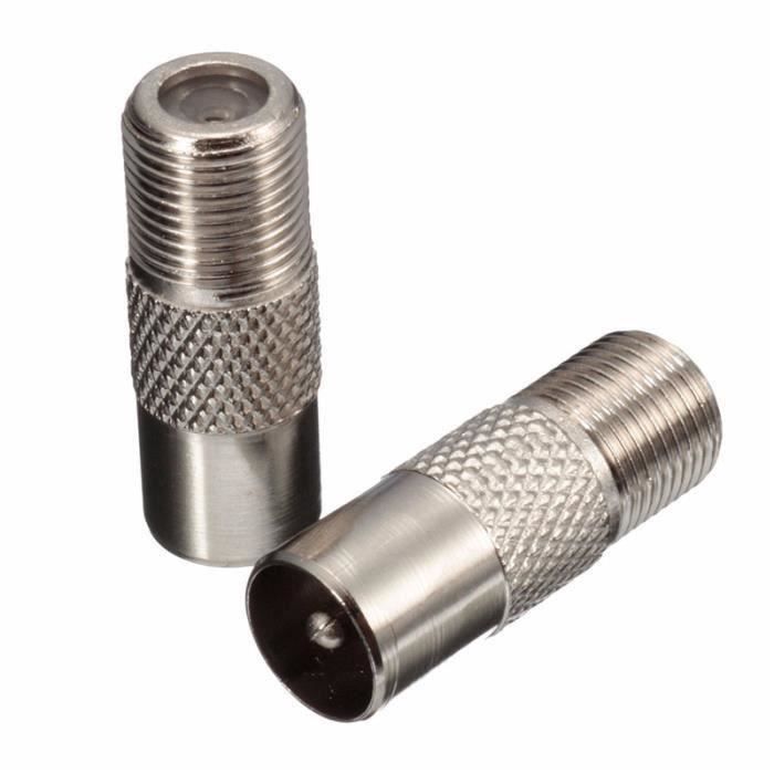 Mâle À Deux Femelle Coupleur Coaxial D'antenne TV, T/F Type