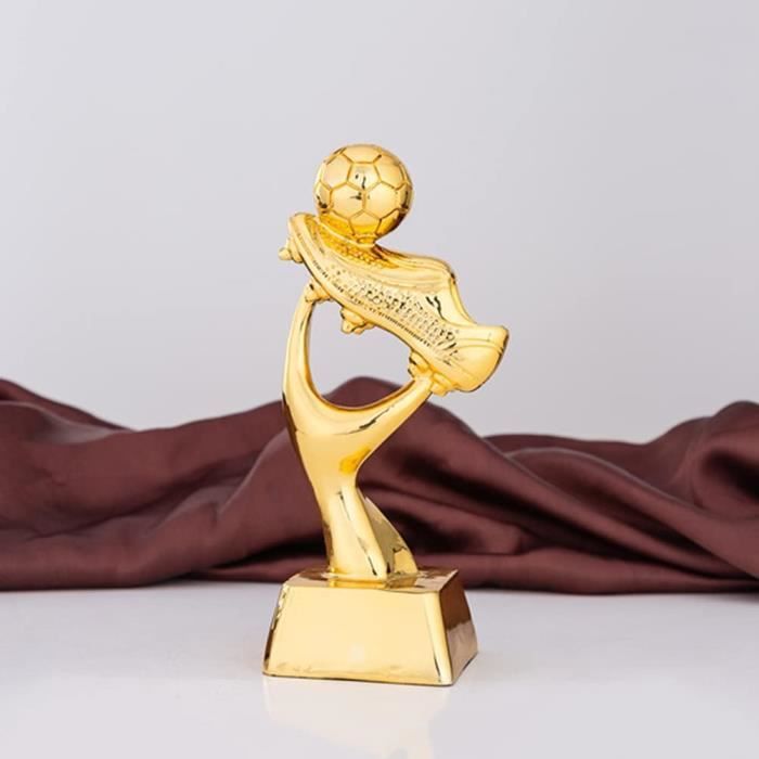 Trophée Football Chaussure Résine – Figurine Décorative Soulier Botte, Collection Fan Foot, Déco Salon Chambre