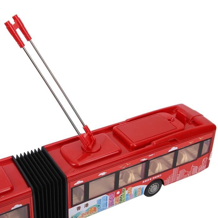 Bus Rouge à Deux Étages En Alliage – Miniature Inertielle – Jouet Diecast Enfant – Cadeau Anniversaire