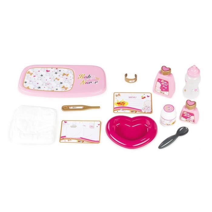 Smoby Baby Nurse - Mini Valise De Poupon Avec 13 Accessoires, Pour Enfants Dès 3 Ans - 6