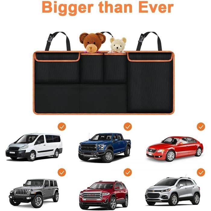 Organisateur Coffre Voiture URAQT 100x45cm - 6 Poches Oxford 600D | Pour SUV Et Famille