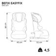 Siège auto BEFIX easyfix rehausseur - fixation isofix ou installation ceinture - groupe 2/3 (15-36kg) - Nania (Princess)-3