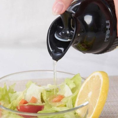 YUMILI Shaker à Vinaigrette, Bouteille De Vinaigrette De 200 ML Shaker à Vinaigrette, Sans BPA Pour Viter Les Fuites Pot Avec Couvercle La Cuisine Blanc