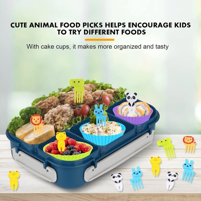 Bento Lunch Box, Boîte Boite Repas Box Enfant Adulte Couverts Boîte À