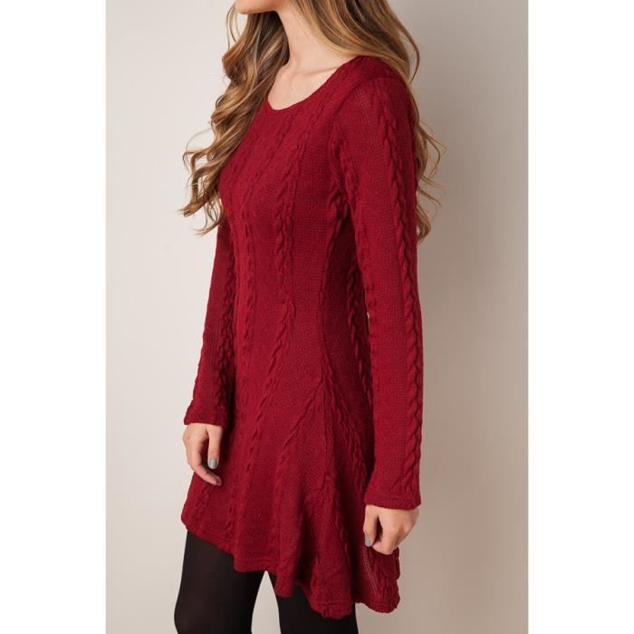 Pull rouge shop vif femme