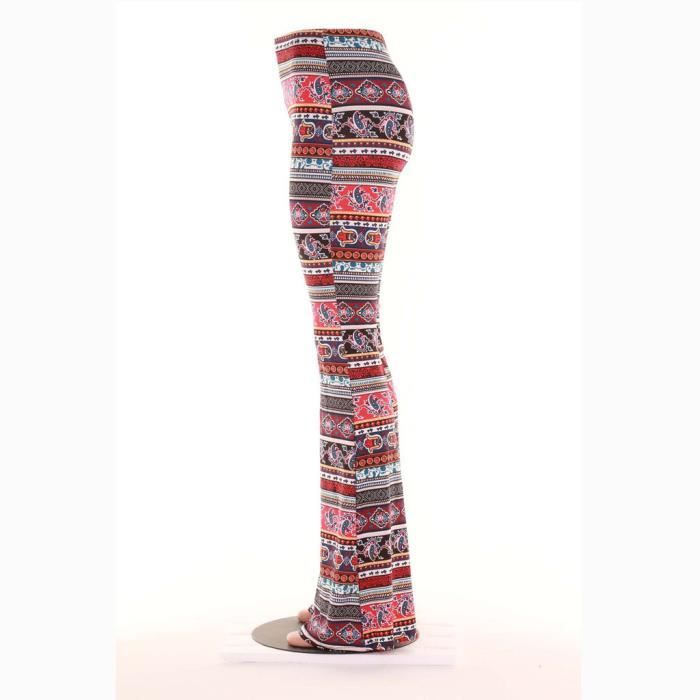 Pantalon serré en store haut large en bas