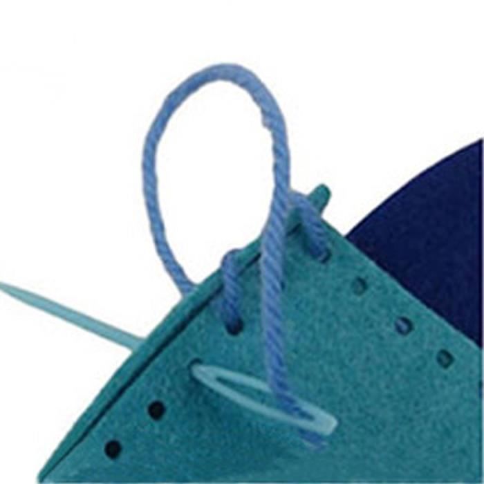 Lot de 5 DIY Pochette Manuelle Sac Main en Tissu Jeu de Couture