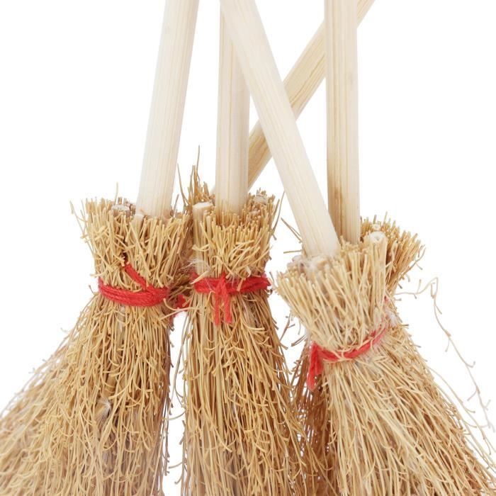 Lot De 25 Balais Miniatures En Bois – Décorations Pour Maison De Poupée, Micro Paysage Et Projets DIY