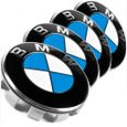 40 x Caches Moyeu Centre Roue 68mm BMW bleu blanc Logo Enjoliveur-0