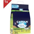 CATSAN Naturelle plus Litière végétale pour chat 1 sac de 20L-0