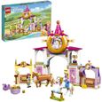 LEGO® 43195 Disney Les Écuries Royales de Belle et Raiponce Jouet de Construction avec Cheval et Figurines-0