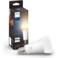 Philips Hue White Ambiance, ampoule LED connectée E27, Equivalent 100W, 1600 lumen, compatible Bluetooth-0