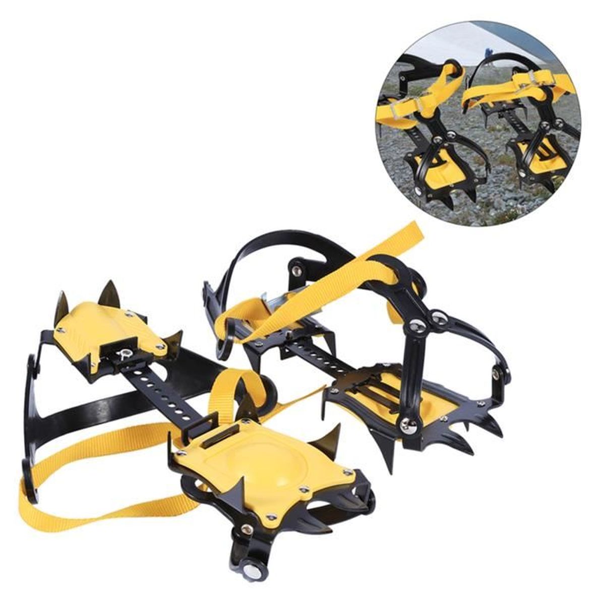 1 Paire de crampons Crampons à 10 griffes de type serreglace, cales