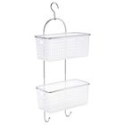 INSTANT D'O Five Simply smart - Etagère de douche ou baignoire en métal - 2 Paniers - 30 x 54 cm