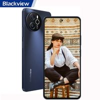 Blackview Shark 8 Téléphone Portable Débloqué Android 13 16Go+256Go 6.78" 2.4K 64MP 5000mAh NFC 3 Emplacements pour cartes - Gris
