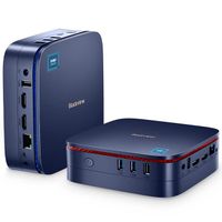 Mini PC - RAM 16Go Stockage 512Go SSD,Blackview MP60 Mini Ordinateur de Bureau,Windows 11 Pro,WiFi 2.4G+5G,Intel Celeron N5095 Bleu