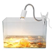 Fafeicy lampe chauffante pour tortue 1 pc Nouveau 220-240 V Chauffage Lumière Aquarium Lampe De Chaleur Accessoire pour Reptile