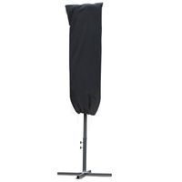 Housse de protection imperméable pour parasol droit OUTSUNNY - Polyester Oxford noir - 57x57x160cm