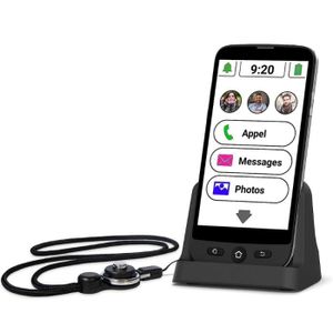 MOBILE SENIOR Amplicomms M510-C Smartphone 4G pour séniors - Tél