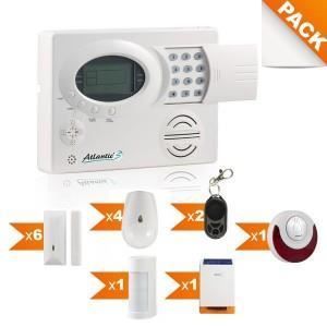 AtlanticS NM-STV-KIT1 Alarme Maison sans Fil GSM Application Smartphone St-V Kit Max 1 Noir MD-334R AtlanticS NM-STV-KIT1 Alarme Maison sans Fil GSM Application Smartphone St-V Kit Max 1 Noir MD-334R