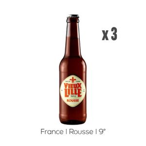 BIERE Vieux Lille Triple Rousse - Bière - 3x33cl