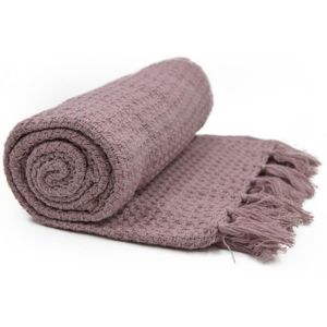 Plaid coton Couverture 150 x 205 cm 100/% Coton Couverture Couverture Marron
