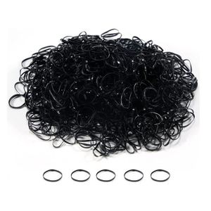Bande de cheveux élastique,12 -100pcs-2.5cm--Lot de 100 Mini cordes à  cheveux, grand sac de coiffure, bandes élastiques de couleur m - Cdiscount  Au quotidien