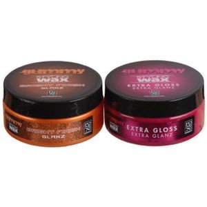 GLOSS Produits coiffants Fonex Lot comprenant les cires coiffantes Gummy Styling Wax Bright Finish et Extra Gloss ; 150 ml cha 717131