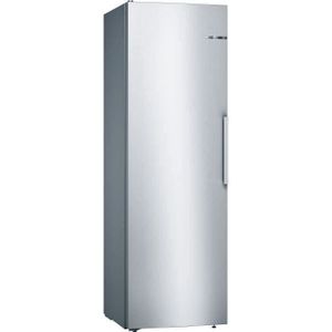 RÉFRIGÉRATEUR CLASSIQUE BOSCH KSV36VLEP - Réfrigérateur 1 porte - 346 L - Froid brassé - L 60 x H 186 cm - Inox côtés silver